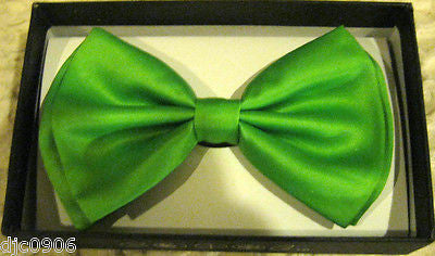 Neon Green Adjustable Bow Tie & Neon Green Adjustable Glittered Suspenders Combo