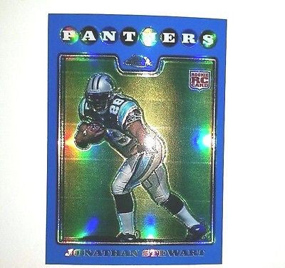 Jonathan Stewart RC 2008 Topps Chrome Rookie Refractor RC Graded BCCG10-Panthers