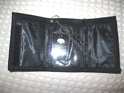 Unisex Anarchy Symbol on Black Wallet Unisex Men's 4.5" x 3" W-New in Package!