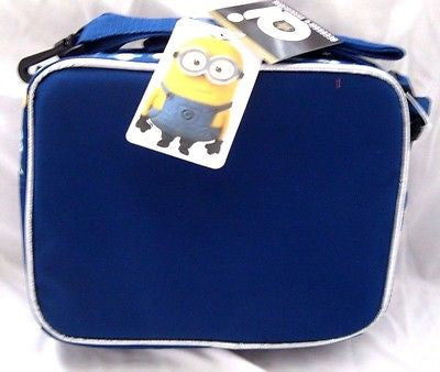 Lot of 3 Despicable Me 2 Minions Jerry Two Eyes Insulated Lunch Boxes Bag