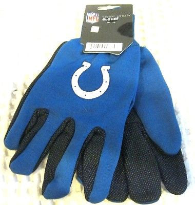 Indianapolis Colts Blue/White Team Logo Licensed NFL Sport Utility Gloves-New!