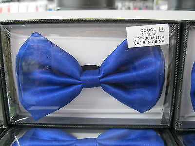 BLUE TUXEDO ADJUSTABLE BOWTIE BOW TIE-NEW GIFT BOX! BLUE BOW TIE