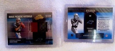 Stefan Lefors RC 05 Absolute Memorabilia Rookie Premiere Materials#/750-Panthers