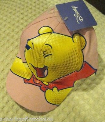 Disney Winnie the Pooh Embroidery Boys Girls White Baseball Cap-New with Tags!