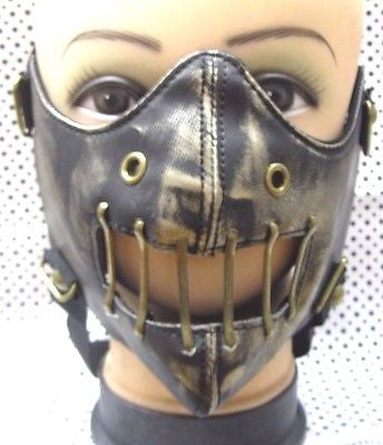 Hannibal Red/White Zipper Mouth Mask Motorcycle Goth Punk Bondage PaintBall-New!