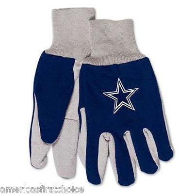 Dallas Cowboys Blue/Gray with Team Logo Licensed NFL Sport Utility Gloves-New!