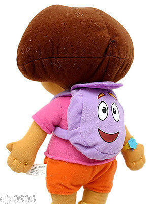 Dora the Explorer Plush holding Star Wearing Purple Mr Backpack Soft Stuffed Toy