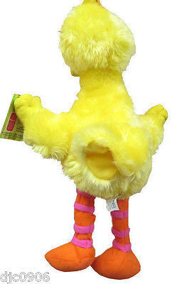 Sesame Street Yellow Big Bird with B Block Plush Doll Soft Stuffed Toy Figure