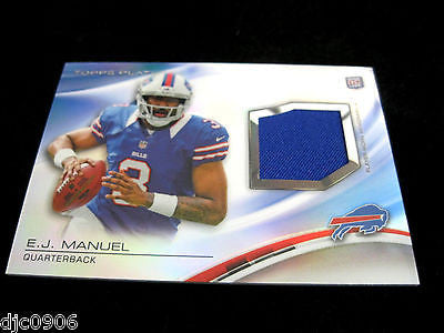 E.J, Manuel RC 2013 Topps Platinum Refractor Like Jersey Patch Rookie Card-Bills