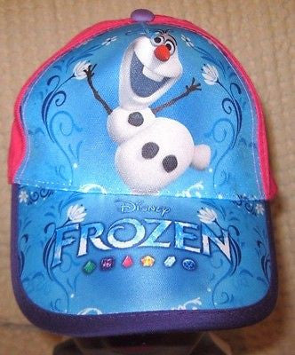 Disney Girls Boys Frozen Elsa's Friend Olaf Blue Adjustable Baseball Cap/Hat