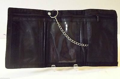 Black with Skull and Crossbones Wallet Unisex Men's 4.5" x 3" W-New in Package!