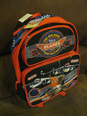 DISNEY PLANES 16" THE BIG BOSS FROM PROPWASH WITH ECHO,BRAVO& DUSTY BACKPACK!!