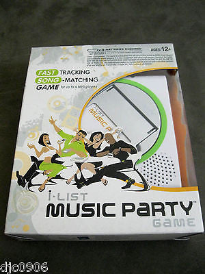 I List Music Party Game & I-Pod Speaker by Hasbro-Brand New in Factory Box!