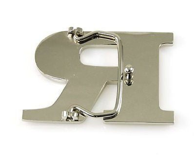 Initial Letter Stainless Metal "R" Buckle-R Initial Belt Buckle-Brand New!