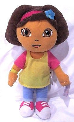 Dora the Explorer 12" Plush Doll Wearing yellow&pink Shirt Soft Stuffed Toy-NEW!