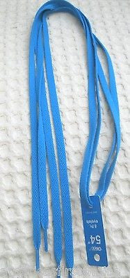 Premium 54" thin Solid White Design Rockabilly Punk Shoe laces Shoelaces-New!