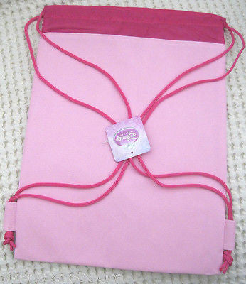 Disney Lite Pink Princess + Friends Sweet Princess Drawstring Backpack Gym Bag!