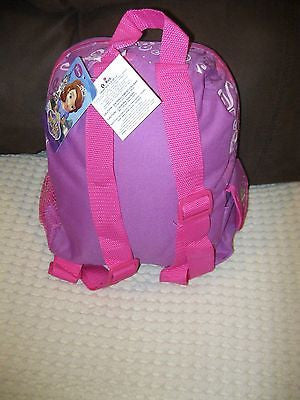 DISNEY SOFIA THE FIRST LITTLE PRINCESS 10"BACKPACK WITH MULTIPLE COMPARTMENTS