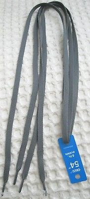 Premium Dark Charcoal Gray Grey Design Rockabilly Punk Shoe laces Shoelaces-New!