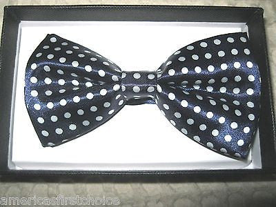Unisex Men's Women's Navy Blue Polka Dot Adjustable Y-Back Suspenders--New!
