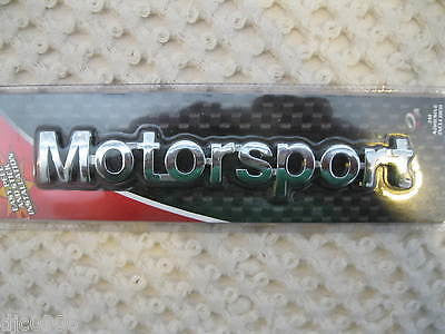Motorsport Stick-On Emblem Part #IP-3003 Motorsport-Brand New Factory Sealed!