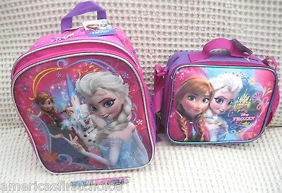 Walt Disney Frozen Anna Elsa Olaf 16" Adjustable Strap Backpack-Brand New w/Tag