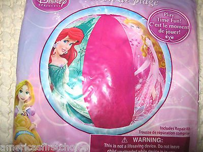 Princess and Friends Beach Ball,Swim Ring,Arm Floats,and Swimming Goggles-New