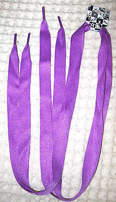 Premium Flat  Purple Rockabilly Punk Shoe laces-New with Tags!Purple Shoe laces