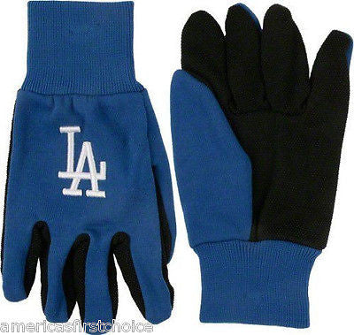 Los Angeles Dodgers Blue with Team Logo Licensed MLB Sport Utility Gloves-New!