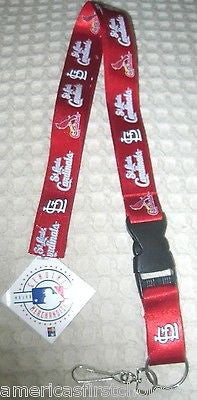 St. Louis Cardinals Red Officially Licensed NFL Keychain/ID Holder Lanyard-New!