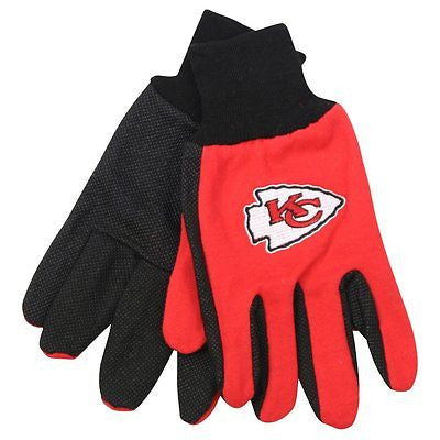 Kansas City Chiefs with Team Logo Licensed NFL Sport Utility Gloves-New w/Tags!