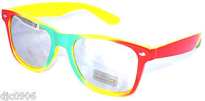Unisex Rasta Red,Yellow,Green Wayfarer Glasses Sunglasses-New with Tags!