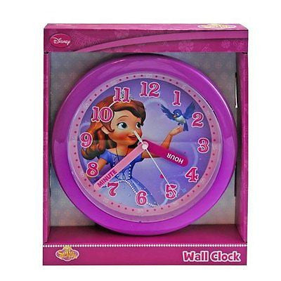 Disney Sofia The Princess WALL Clock -Brand new factory boxed