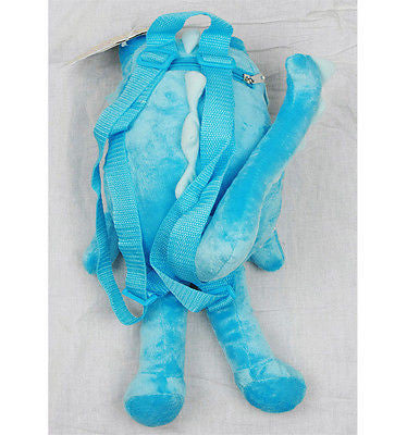 GabbaCaDabra Yo Gabba Gabba Toodee Blue 18 " Plush Backpack Tote- NEW with Tags!