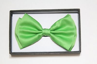 LIME LIGHT GREEN TUXEDO ADJUSTABLE  BOW TIE BOWTIE-NEW IN GIFT BOX!GREEN BOW TIE