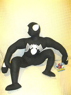 Classic 11" Black Spider-Man Plush Doll Soft Stuffed Figure DC Comics-New w/Tags
