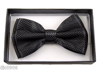 NAVY BLUE DIAMOND MESH PATTERN  ADJUSTABLE  BOW TIE-BLUE BOW TIE NEW IN BOX