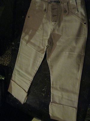 EXPRESS PRECISION FIT SIZE 7/8 CAPRI WHITE JEANS-NEW WITH TAGS!