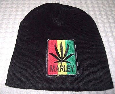 Bob Marley RASTA Red Yellow Green MJ Embroidered Name Beanie Ski Cap Beanie-New