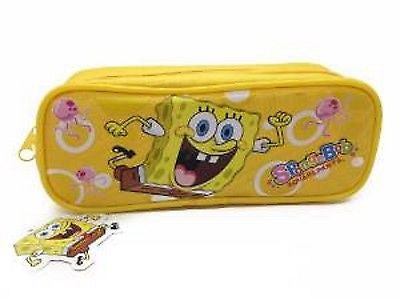 Spongebob Sponge bob Pencil Pouch/Case (Yellow) by Nickeledeon-Brand New!