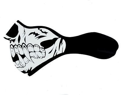 Monster Vampire Death Skeleton Half Neoprene Mask For Motorcycle,Halloween-New