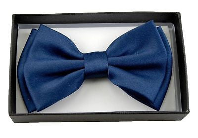 Unisex NAVY BLUE Tuxedo Classic BowTie Neckwear Adjustable Bow Tie-New in Box!