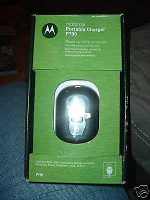 MOTOROLA P790 BLACK PORTABLE CHARGER-NEW IN BOX!