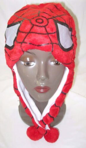 Marvel Spider-man Spiderman Web Laplander Peruvian Beanie-Brand New!