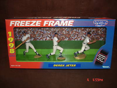 Derek Jeter 1998 Kenner Starting Line-up Freeze Frame-3 Figure New York Yankees