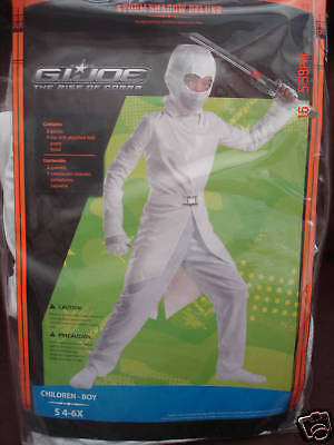 Boys GI Nija Storm Shadow Kids Halloween Costume S4-6x-Brand New in Factory Seal
