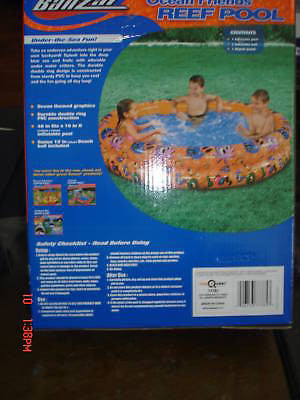 Banzai Ocean Friends Reef Pool-Inflatable Kiddie Pool-Brand New in Factory Box!