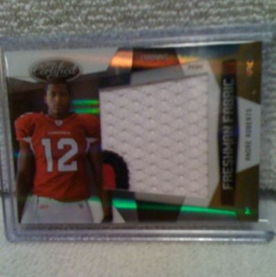 ANDRE ROBERTS 2010 CERTIFIED 3-COLOR PATCH RC#21/25-CARDINALS ROOKIE CARD