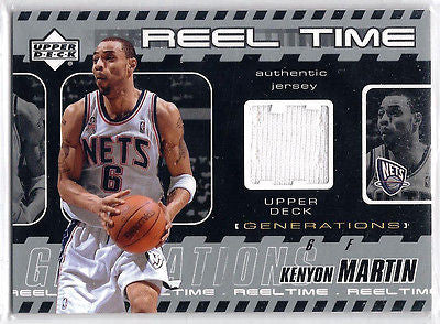 Kenyon Martin ROOKIE 2000/01 2 CARD ROOKIE & 2 CARD GAME WORN JERSEY/PATCH LOT