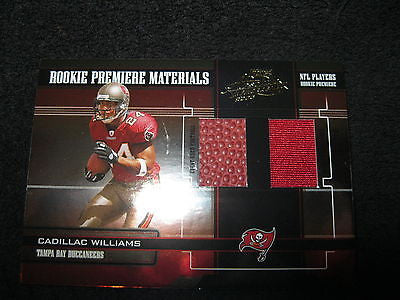 CADILLAC WILLIAMS 2005 ABSOLUTE ROOKIE PREMIERE MATERIALS JERSEY/BALL #/750